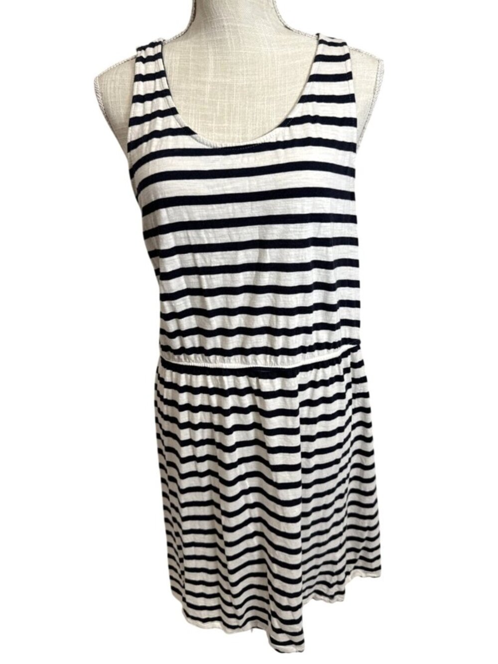 H&M Basic Womens Striped Sleeveless Dress L